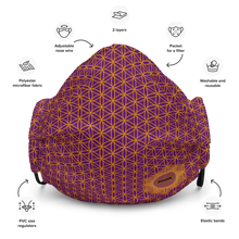 Load image into Gallery viewer, TRILLYYON - Purple  - Flower Of Life Face Mask