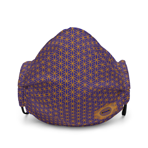 TRILLYYON - Blue  - Flower Of Life Face Mask
