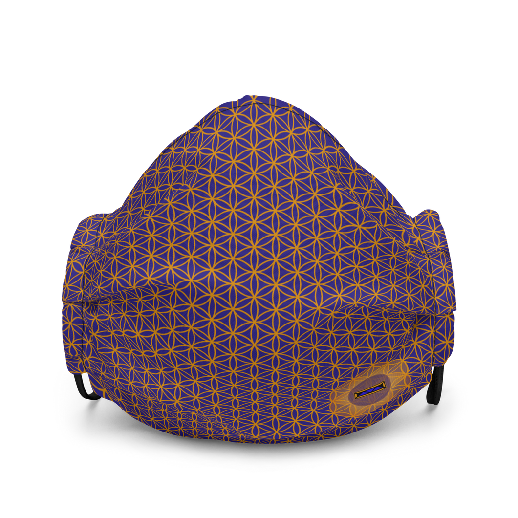 TRILLYYON - Blue  - Flower Of Life Face Mask