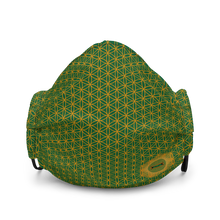 Load image into Gallery viewer, TRILLYYON - Green  - Flower Of Life Face Mask