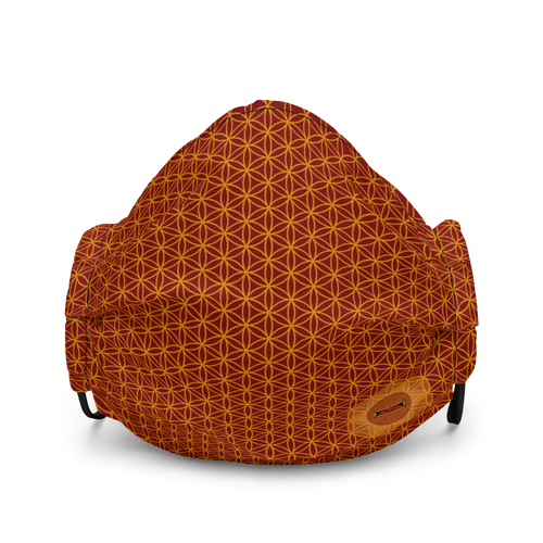 TRILLYYON - Red  - Flower Of Life Face Mask