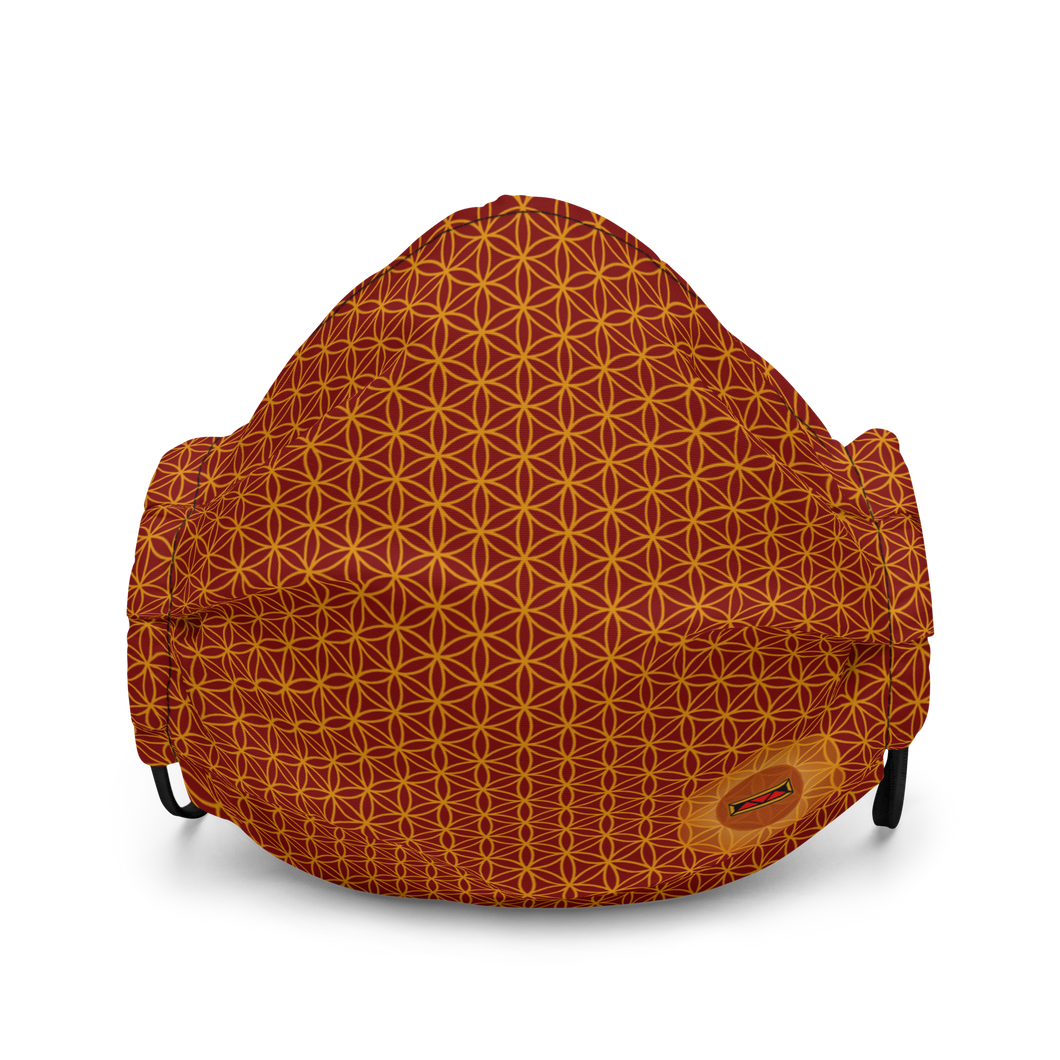 TRILLYYON - Red  - Flower Of Life Face Mask