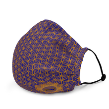 Load image into Gallery viewer, TRILLYYON - Blue  - Flower Of Life Face Mask