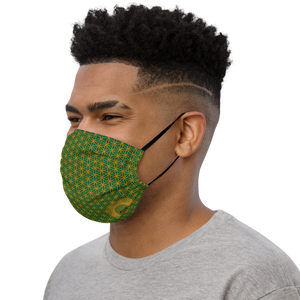 TRILLYYON - Green  - Flower Of Life Face Mask