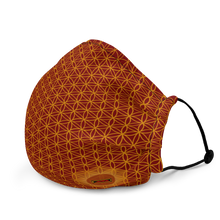 Load image into Gallery viewer, TRILLYYON - Red  - Flower Of Life Face Mask