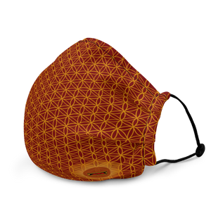 TRILLYYON - Red  - Flower Of Life Face Mask