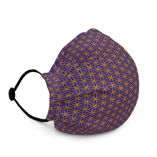 Load image into Gallery viewer, TRILLYYON - Blue  - Flower Of Life Face Mask