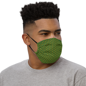 TRILLYYON - Green  - Flower Of Life Face Mask