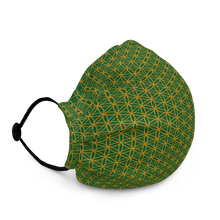 Load image into Gallery viewer, TRILLYYON - Green  - Flower Of Life Face Mask