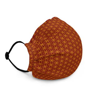 TRILLYYON - Red  - Flower Of Life Face Mask