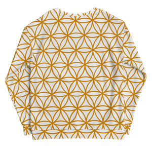 TRILLYYON - White & Gold - Flower Of Life Sweatshirts