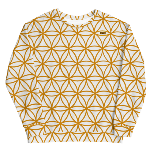 TRILLYYON - White & Gold - Flower Of Life Sweatshirts