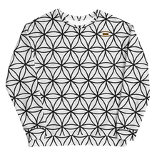Load image into Gallery viewer, TRILLYYON - White &amp; Black - Flower Of Life Sweatshirt