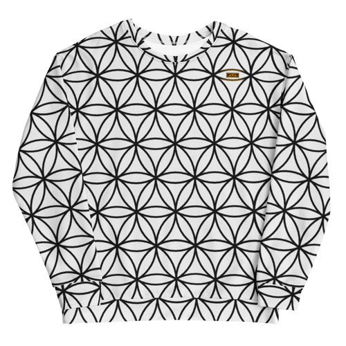 TRILLYYON - White & Black - Flower Of Life Sweatshirt