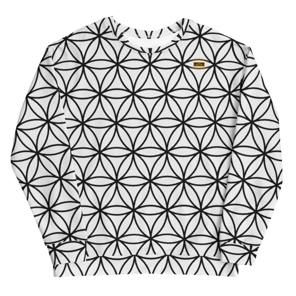 TRILLYYON - White & Black - Flower Of Life Sweatshirt