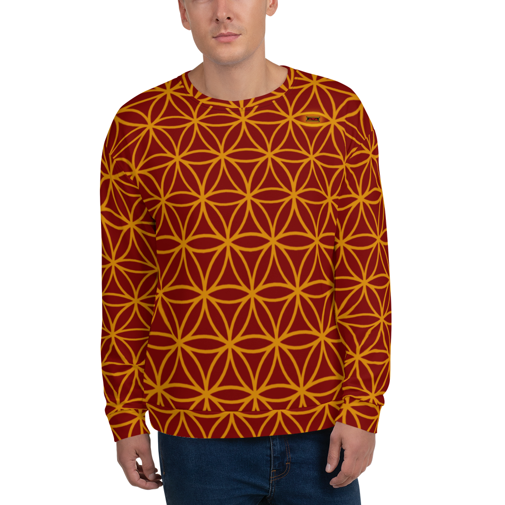 TRILLYYON - Red  - Flower Of Life Sweatshirt