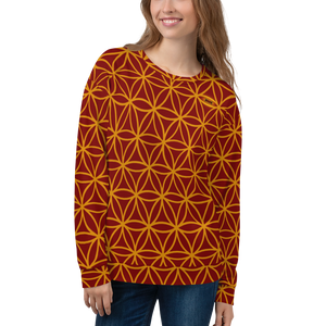 TRILLYYON - Red  - Flower Of Life Sweatshirt