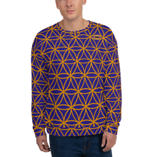 Load image into Gallery viewer, TRILLYYON - Blue  - Flower Of Life Sweatshirt
