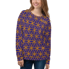 Load image into Gallery viewer, TRILLYYON - Blue  - Flower Of Life Sweatshirt