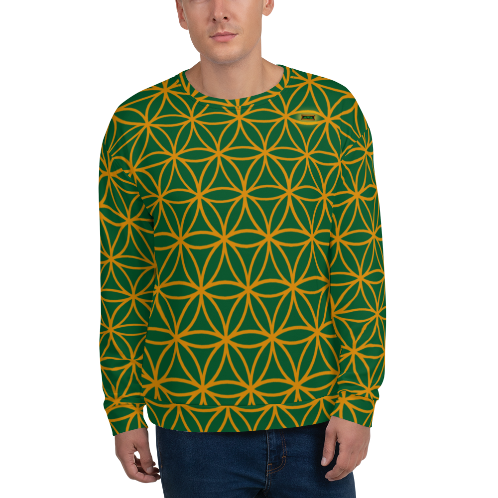 TRILLYYON - Green  - Flower Of Life Sweatshirt