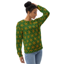 Load image into Gallery viewer, TRILLYYON - Green  - Flower Of Life Sweatshirt