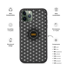 Load image into Gallery viewer, TRILLYYON - Black &amp; White  - Flower Of Life Biodegradable Phone Case