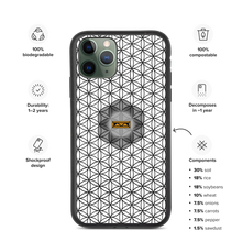 Load image into Gallery viewer, TRILLYYON - White &amp; Black - Flower Of Life Biodegradable Phone Case