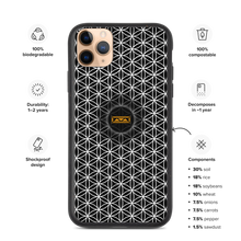 Load image into Gallery viewer, TRILLYYON - Black &amp; White  - Flower Of Life Biodegradable Phone Case