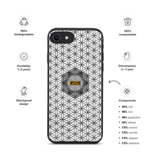 Load image into Gallery viewer, TRILLYYON - White &amp; Black - Flower Of Life Biodegradable Phone Case