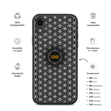 Load image into Gallery viewer, TRILLYYON - Black &amp; White  - Flower Of Life Biodegradable Phone Case