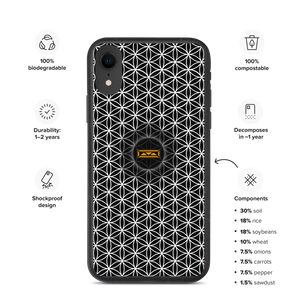 TRILLYYON - Black & White  - Flower Of Life Biodegradable Phone Case