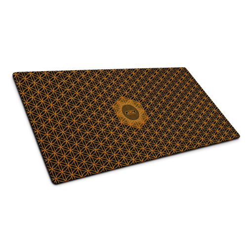 TRILLYYON - Black & Gold  - Flower Of Life Gaming mouse pad