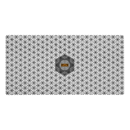 TRILLYYON - White & Black - Flower Of Life Gaming Mouse Pad