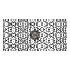 TRILLYYON - White & Black - Flower Of Life Gaming Mouse Pad