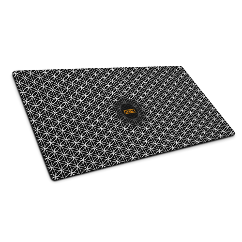 TRILLYYON - Black & White  - Flower Of Life Gaming Mouse Pad