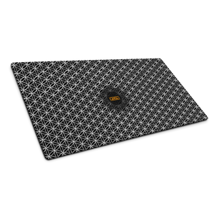 TRILLYYON - Black & White  - Flower Of Life Gaming Mouse Pad