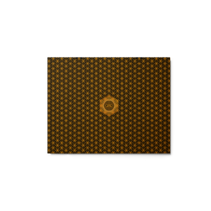TRILLYYON - Black & Gold  - Flower Of Life Metal Print