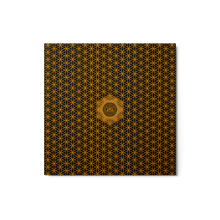 Load image into Gallery viewer, TRILLYYON - Black &amp; Gold  - Flower Of Life Metal Print