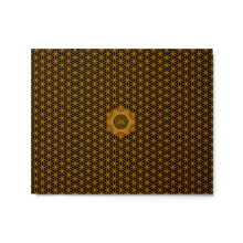 Load image into Gallery viewer, TRILLYYON - Black &amp; Gold  - Flower Of Life Metal Print