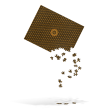 Load image into Gallery viewer, TRILLYYON - Black &amp; Gold  - Flower Of Life Jigsaw Puzzle