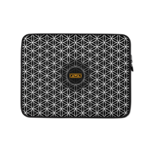 Load image into Gallery viewer, TRILLYYON - Black &amp; White  - Flower Of Life Laptop Sleeve