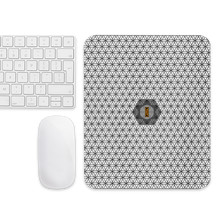 Load image into Gallery viewer, TRILLYYON - White &amp; Black - Flower Of Life Mouse Pad