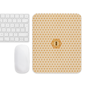 TRILLYYON - White & Gold - Flower Of Life Mouse Pad