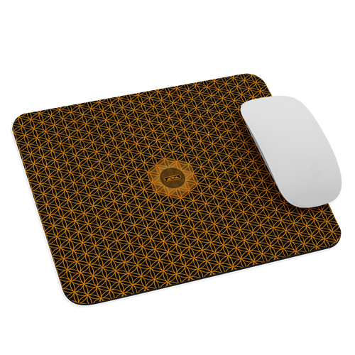 TRILLYYON - Black & White  - Flower Of Life Mouse Pad