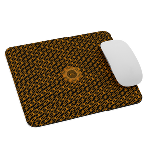 TRILLYYON - Black & White  - Flower Of Life Mouse Pad