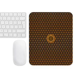 TRILLYYON - Black & White  - Flower Of Life Mouse Pad