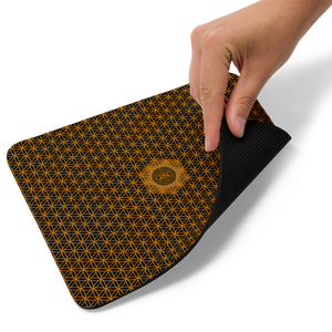 TRILLYYON - Black & White  - Flower Of Life Mouse Pad
