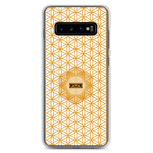TRILLYYON - White & Gold - Flower Of Life Samsung Case