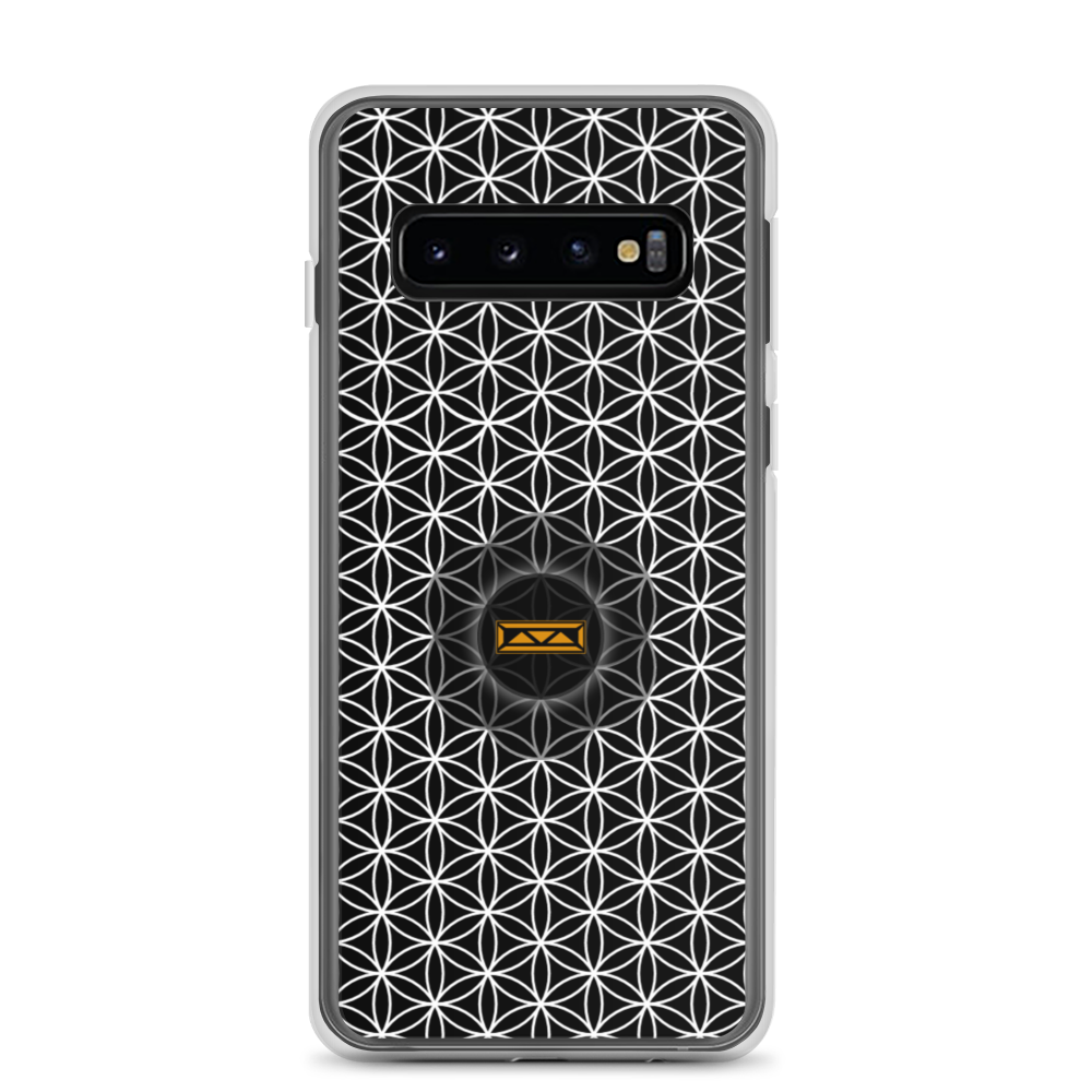TRILLYYON - Black & White  - Flower Of LifeSamsung Case