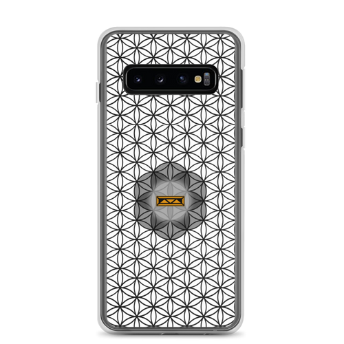 TRILLYYON - White & Black - Flower Of Life Samsung Case